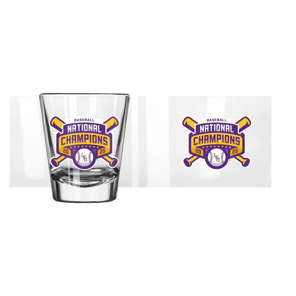 LSU 2025 NCAA College World Series National Champs 2 Oz Shot Glass