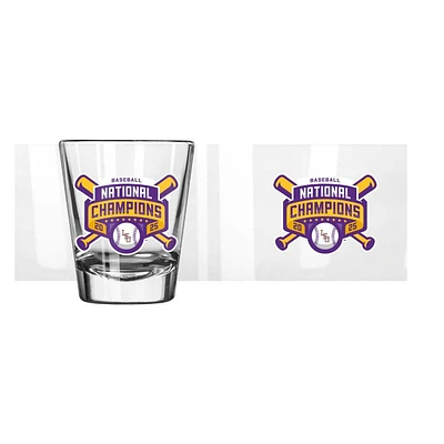 LSU 2025 NCAA College World Series National Champs 2 Oz Shot Glass