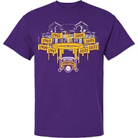 LSU 2025 College World Series National Champs Flags Plaza Tee