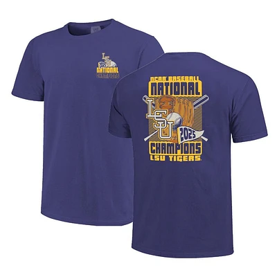 LSU 2025 College World Series National Champs Bat Glove Comfort Colors Tee