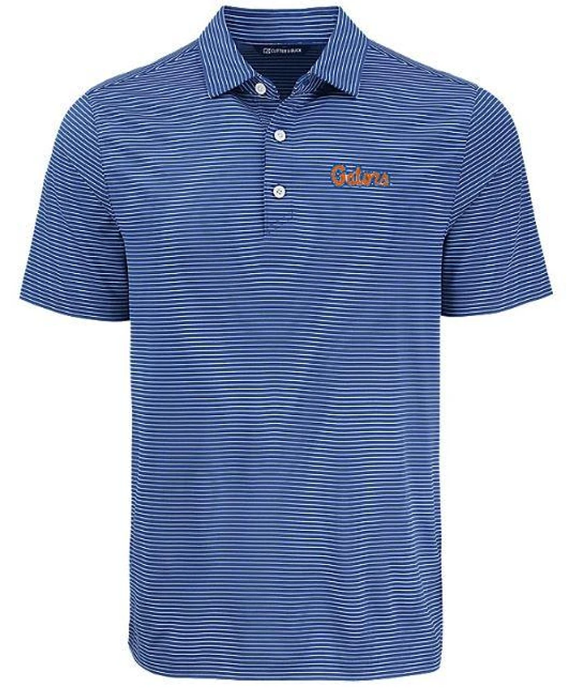 Florida Cutter & Buck Gators Script Forge Fine Line Polo
