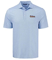 Florida Cutter & Buck Gators Script Pike Diamond Dot Polo