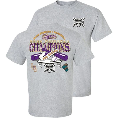 LSU 2025 College World Series National Champs Score Tee