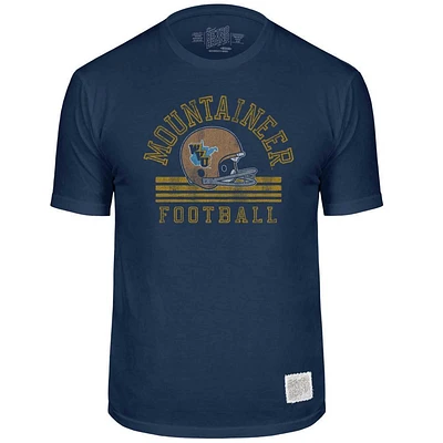 West Virginia Retro Brand WVU Throwback Helmet Tee