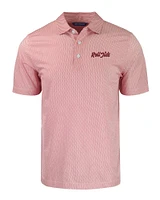 Alabama Cutter & Buck Roll Tide Script Pike Symmetry Print Polo