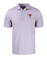 Clemson Cutter & Buck Palmetto C Pike Symmetry Print Polo