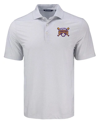 LSU Cutter & Buck BIG TALL 2025 College World Series National Champs Pike Diamond Dot Polo