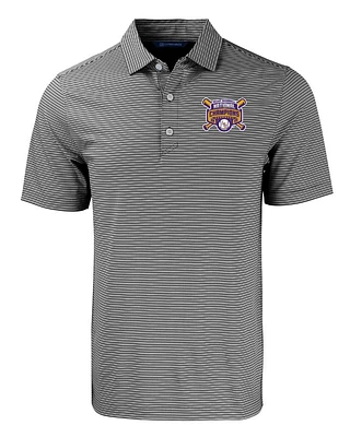 LSU Cutter & Buck BIG TALL 2025 College World Series National Champs Forge Double Stripe Polo