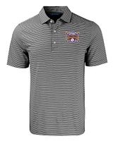 LSU Cutter & Buck BIG TALL 2025 College World Series National Champs Forge Double Stripe Polo