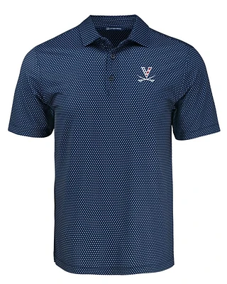 Virginia Cutter & Buck Americana Pike Shadow Check Print Polo