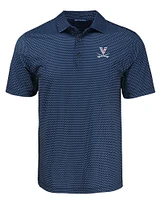 Virginia Cutter & Buck Americana Pike Shadow Check Print Polo