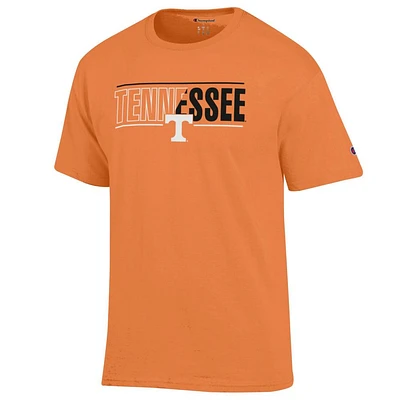 Tennessee Champion Bar Split Color Wordmark Tee
