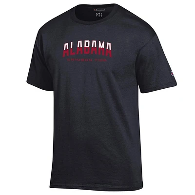 Alabama Champion Arch Wordmark Split Color Tee