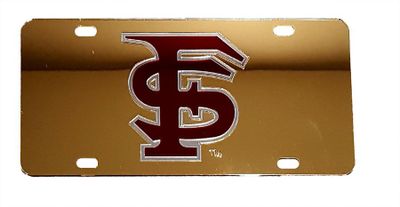  Florida State License Plate Gold With Garnet Fs