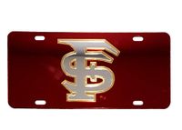  Florida State License Plate Garnet With Silver Fs