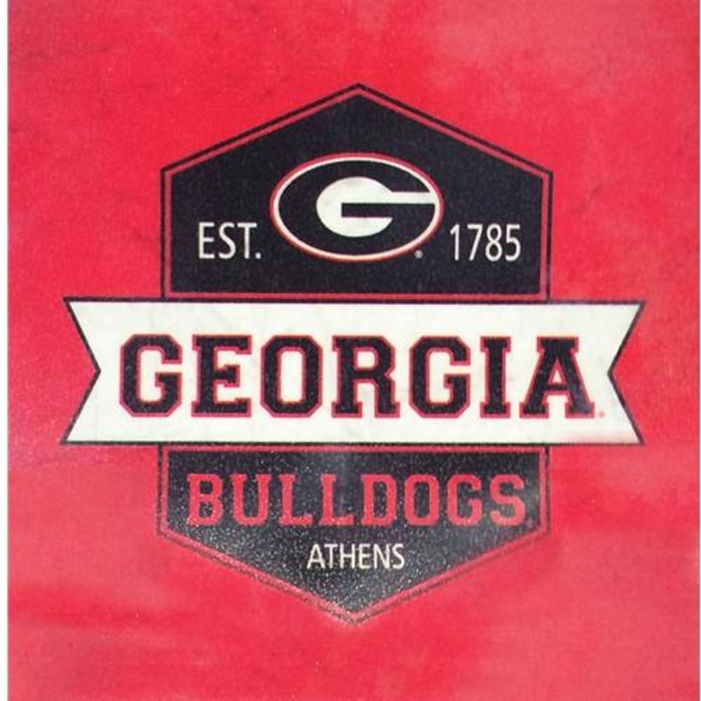 Alumni Hall Georgia Decal White Bulldog 12