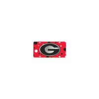  Georgia License Plate Red/Black G Logo With Dots