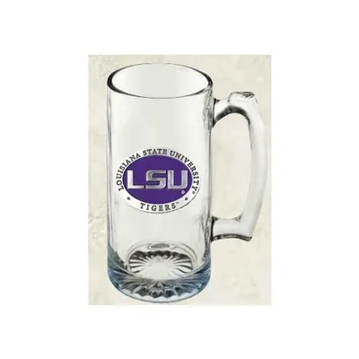 LSU Heritage Pewter Super Stein Glass