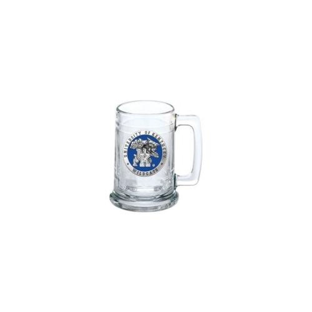  Kentucky Heritage Pewter Wildcat Stein Glass (Blue Emblem)