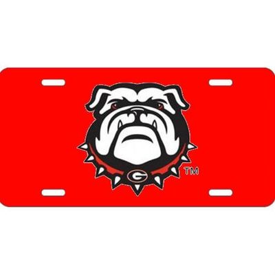 Georgia Bulldog Logo License Plate