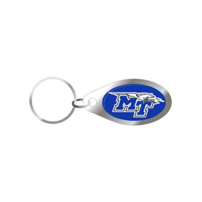  Mtsu  Lightning  Logo Oval Keychain