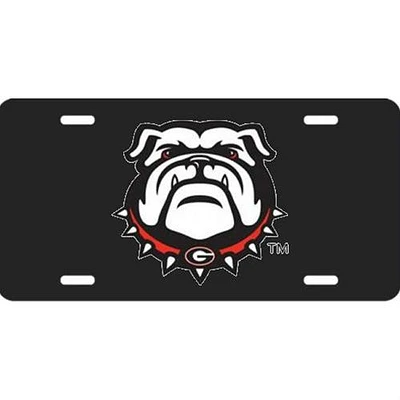Georgia Bulldog Logo License Plate