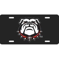 Georgia New Bulldog License Plate With Background