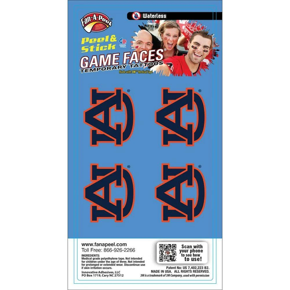 Auburn Waterless Face Tattoos