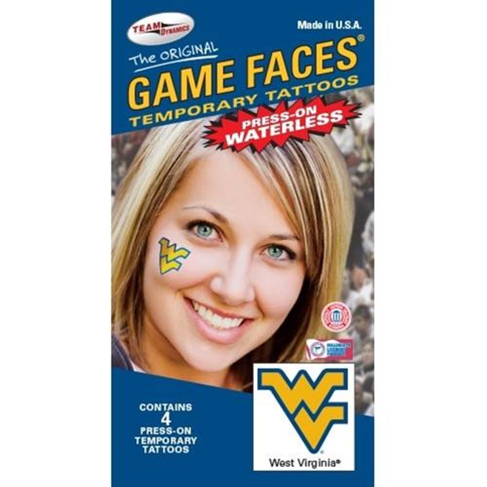  Wvu | West Virginia Waterless Face Tattoos | Alumni Hall