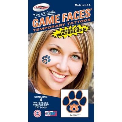 Auburn Paw Waterless Face Tattoos