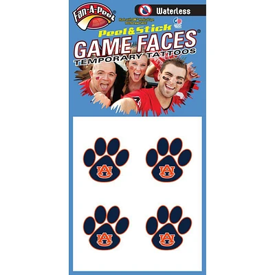 Auburn Paw Waterless Face Tattoos