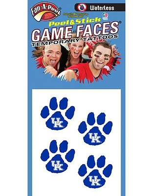 Kentucky Paw Waterless Face Tattoos