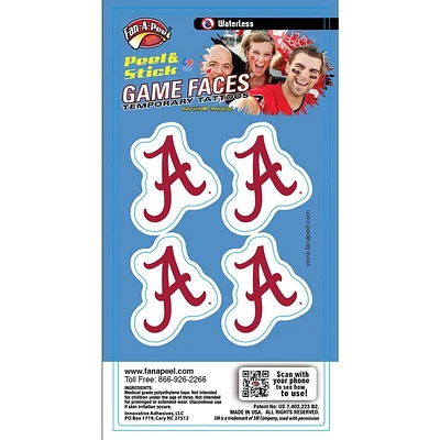Alabama Waterless Face Tattoos
