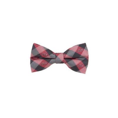  Arkansas Check Pattern Bow Tie (Crimson/Black)