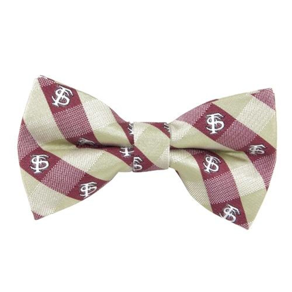  Florida State Bow Tie Check Pattern (Garnet/Gold)