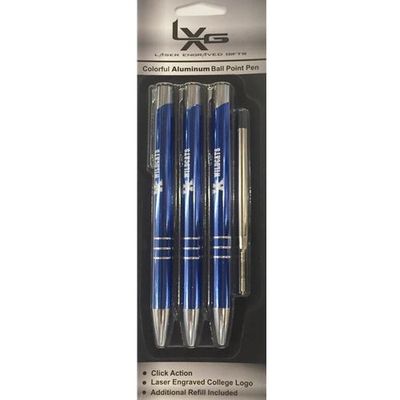 Kentucky Aluminum Ball Point Pens 3-Pack