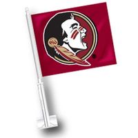  Florida State Seminole Logo Car Flag (Garnet)