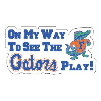  Florida Car Magnet  On My Way To See Gators Play 