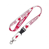 Arkansas Vault Logo Lanyard With Detachable Buckle