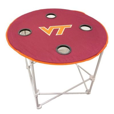 Virginia Tech Round Folding Table