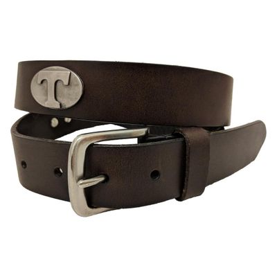 Go Vols - Tennessee Power T Logo Concho Belt (Brown)