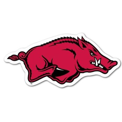 Arkansas Running Hog Dizzler Decal (2