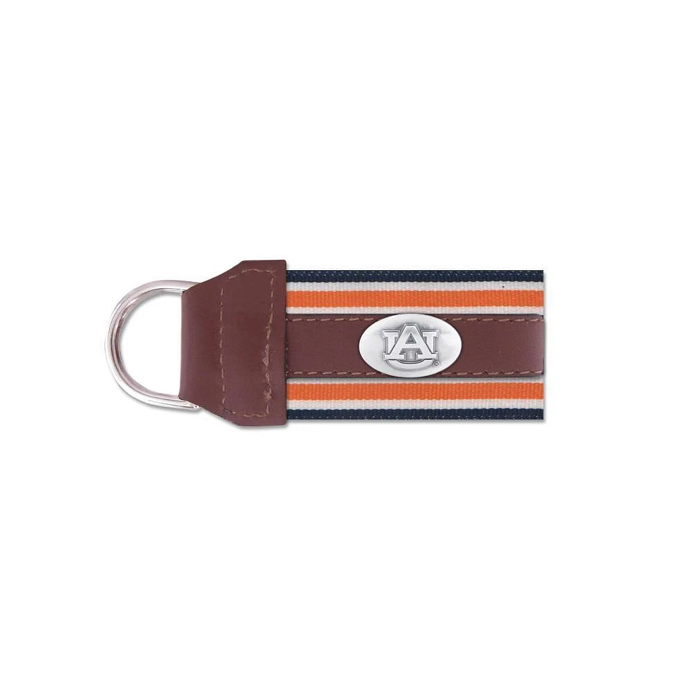 Auburn Zep-Pro Leather Concho Keychain