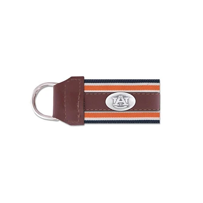 Auburn Zep-Pro Leather Concho Keychain