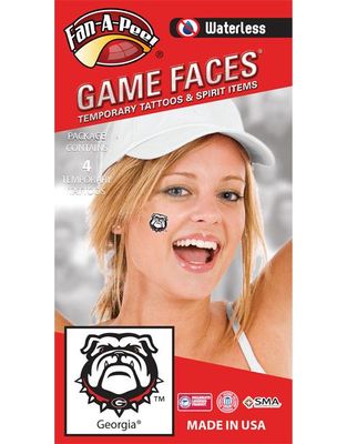 Dawgs | Georgia Bulldog Waterless Face Tattoos | Alumni Hall