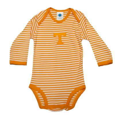 Vols - Tennessee Infant Long Sleeve Striped Body Suit Alumni Hall