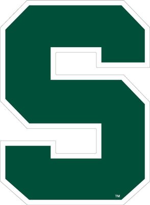  Msu- Michigan State 3  Blocks Decal- Alumni Hall