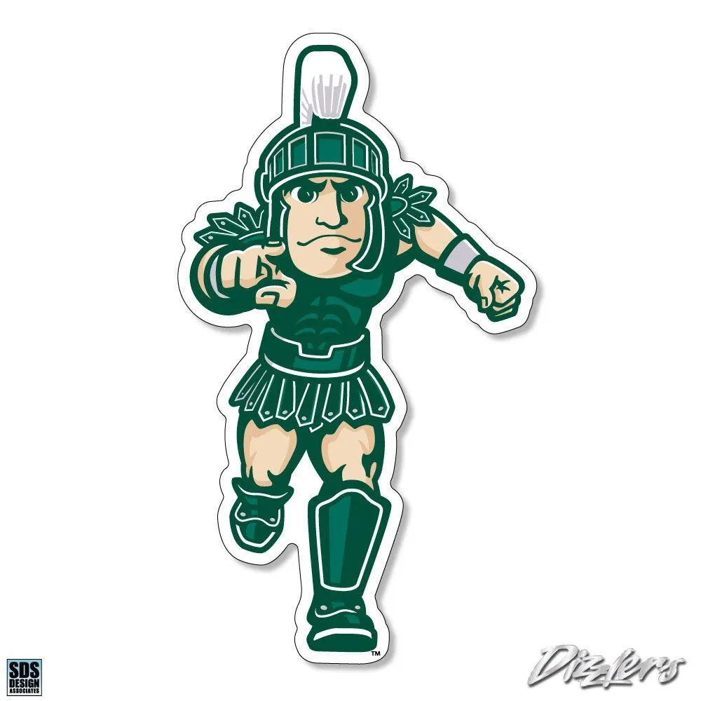 Spartans | Michigan State Running Sparty Decal | Alumni Hall