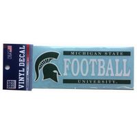  Msu- Michigan State 6  X 2  Football Decal- Alumni Hall