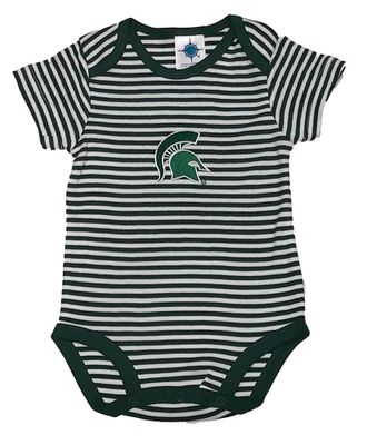 Spartans- Michigan State Infant Striped Bodysuit- Alumni Hall